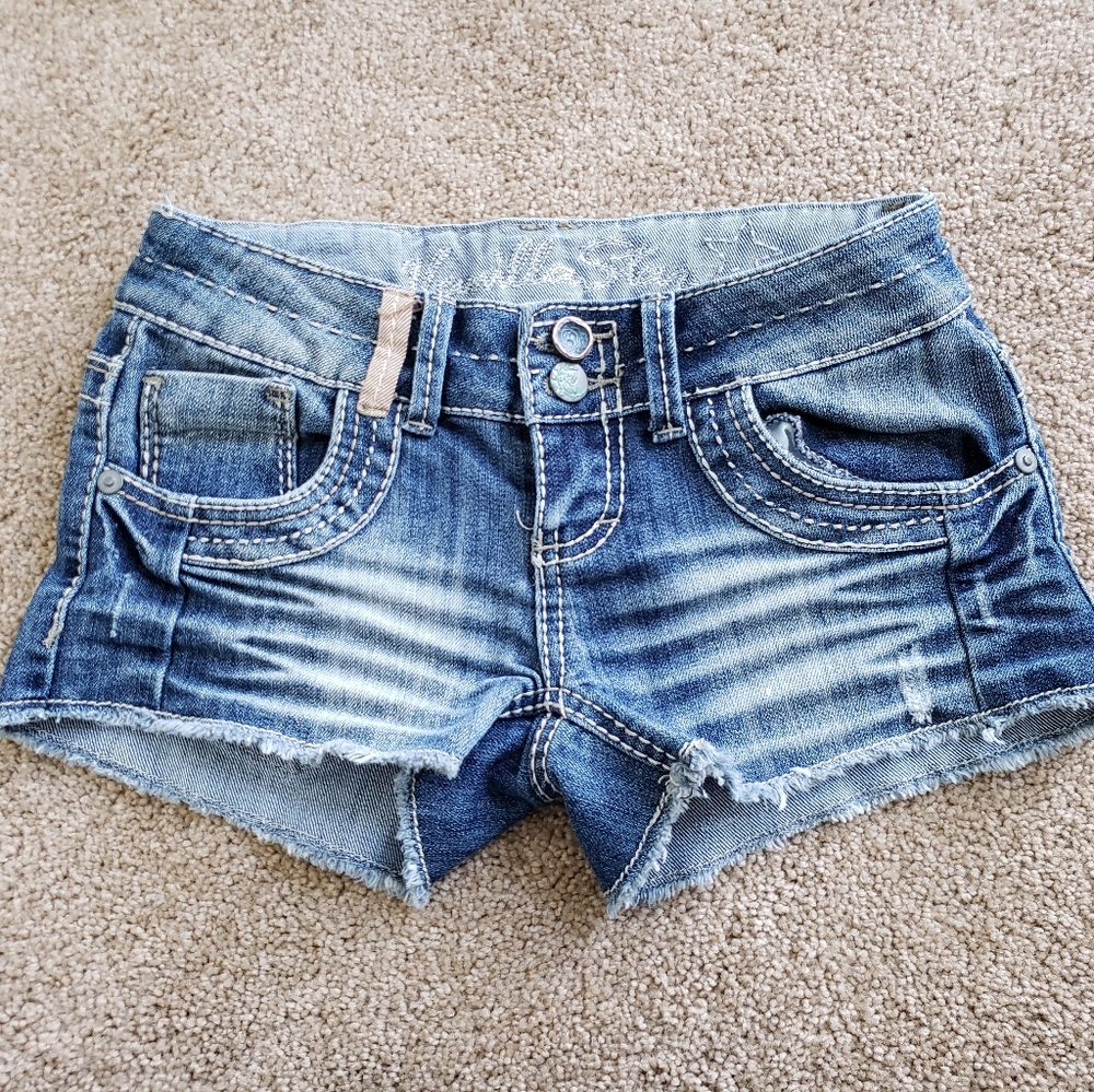 Vanilla star denim shorts
